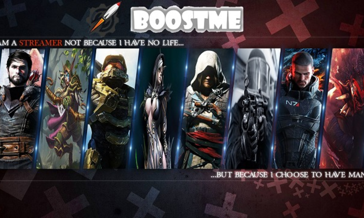 BoostMe - живое  продвижение стримеров и заработок зрителей