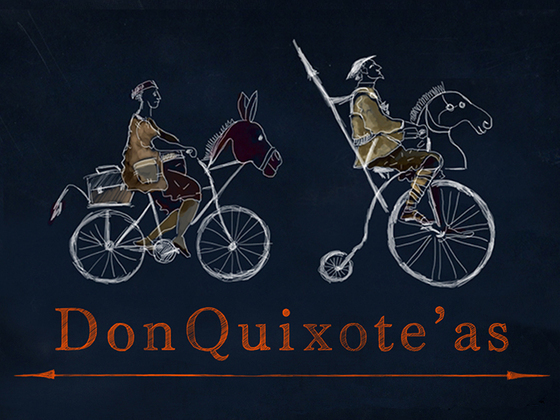 Открытый уличный спектакль Don Quixote'as