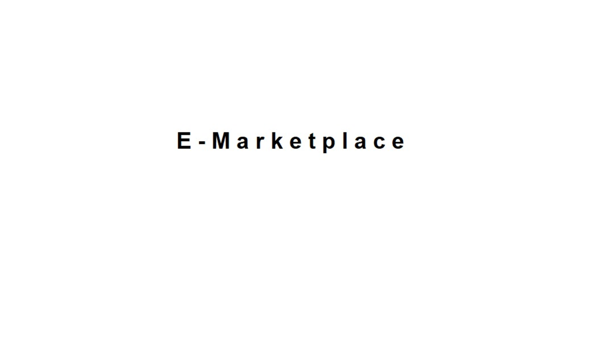 E-marketplace - торговая онлайн площадка 