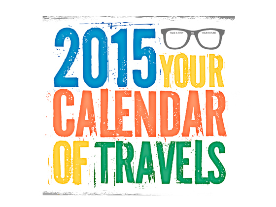 Календарь - мотиватор путешествий на 2015 год