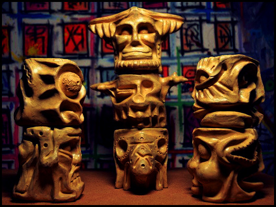 Коллекция составных скульптур "Племя Ширазуду"
